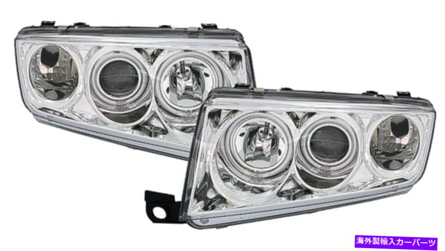 USヘッドライト Skoda Fabia 6Y 99-07のためのクロムクリア仕上げヘッドライトフロントライトセット Chrome clear finish headlight front light set for SKODA FABIA 6Y 99-07【並行輸入品】|Us Custom Parts Shop USDM