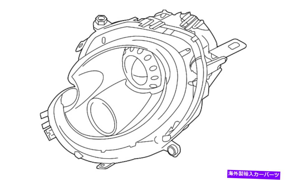 USヘッドライト 本物のミニヘッドランプアセンブリ63-12-2-751-870 Genuine Mini Headlamp Assembly 63-12-2-751-870【並行輸入品】