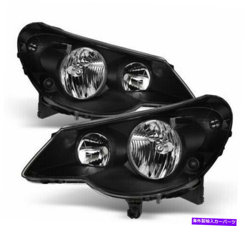 USヘッドライト 2007-2010 Chrysler Sebling Black Headlightsヘッドランプ交換RH + LHセット For 2007-2010 Chrysler Sebring Black HeadLights HeadLamps Replacement RH+LH set【並行輸入品】