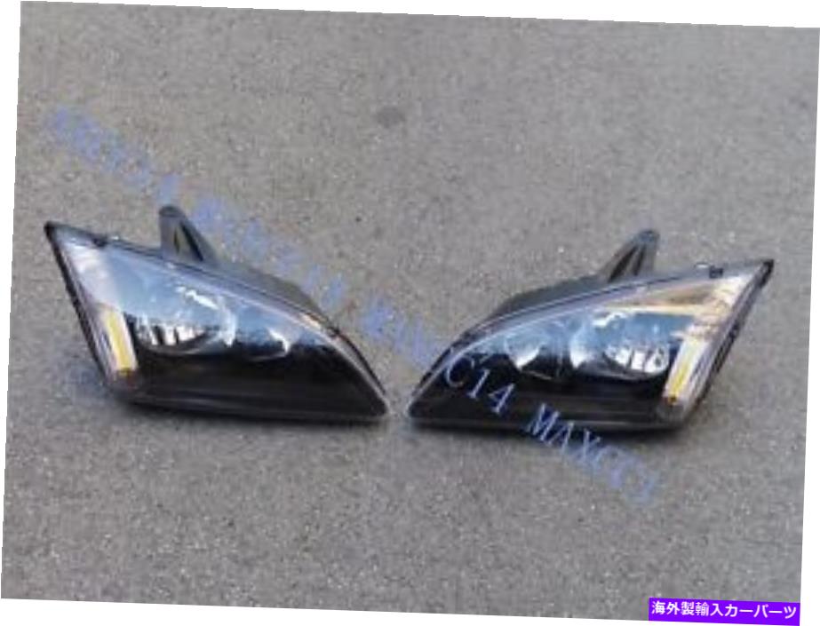 USヘッドライト ペアブラックヘッドランプライトヘッドライトFord FOCUS 2005の右ヘッドランプ PAIR BLACK HEAD LAMP LIGHT Headlight Left Right Headlamp FOR FORD FOCUS 2005【並行輸入品】
