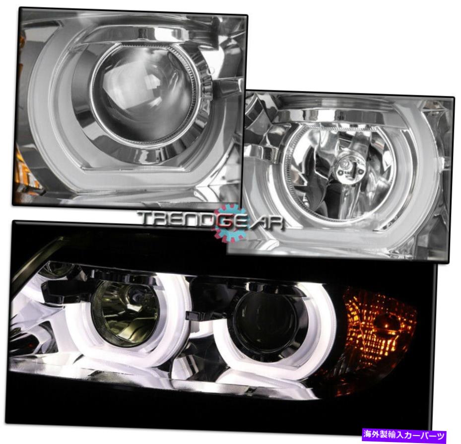 USヘッドライト 2006年2007年2008年BMW E90 3シリーズ4DR Halo LEDプロジェクターヘッドライトランプクローム FOR 2006 2007 2008 BMW E90 3 SERIES 4DR HALO LED PROJECTOR HEADLIGHT LAMP CHROME【並行輸入品】｜Us Custom Parts Shop USDM