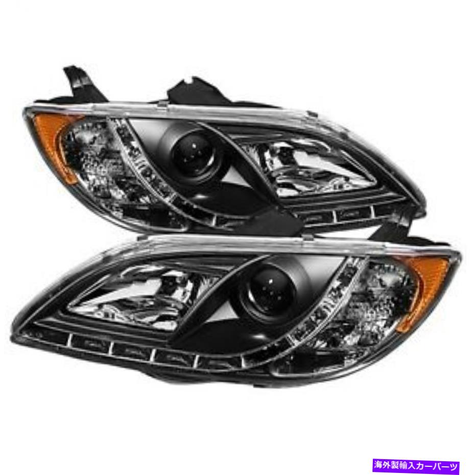 USヘッドライト Spyder Auto 5017451 DRL LEDプロジェクターのヘッドライトがフィット04-08 3 Spyder Auto 5017451 DRL LED Projector Headlights Fits 04-08 3【並行輸入品】