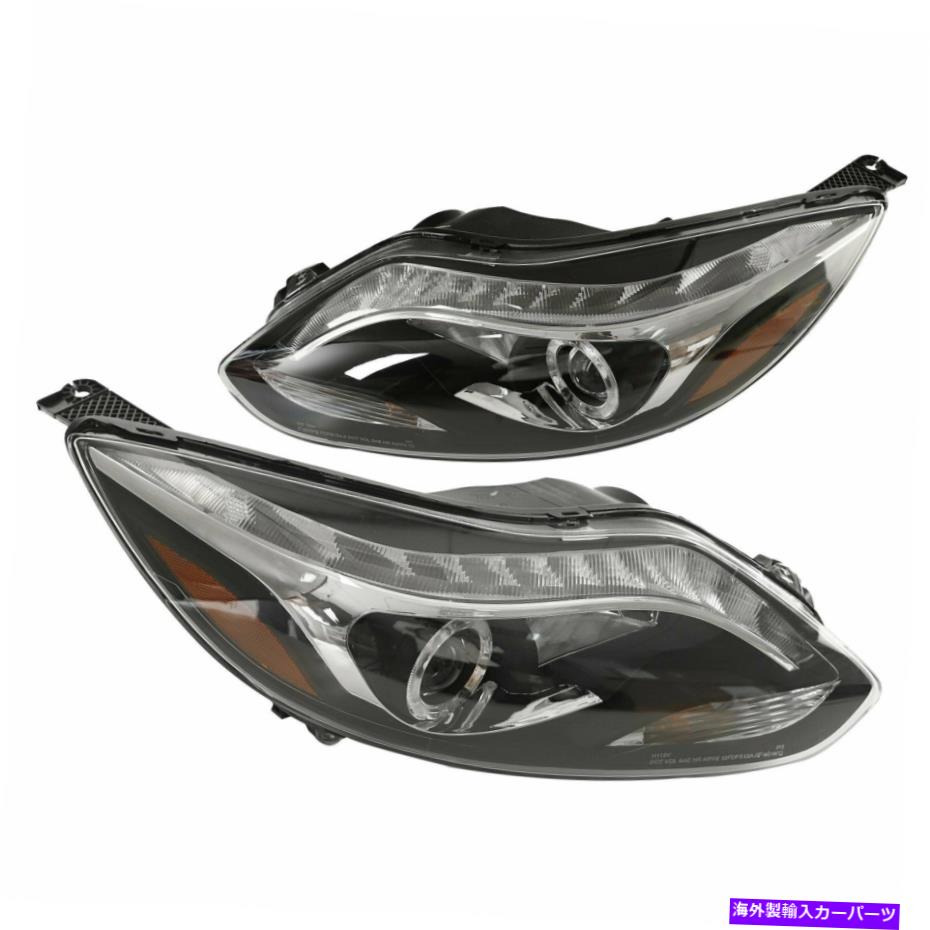 USヘッドライト 2ピースのハローLEDストリッププロジェクターヘッドライト左+右+右~2014フォーカスニュー 2PCS Halo LED Strip Projector Headlights Left+Right For 2012-2014 Ford Focus New【並行輸入品】｜Us Custom Parts Shop USDM