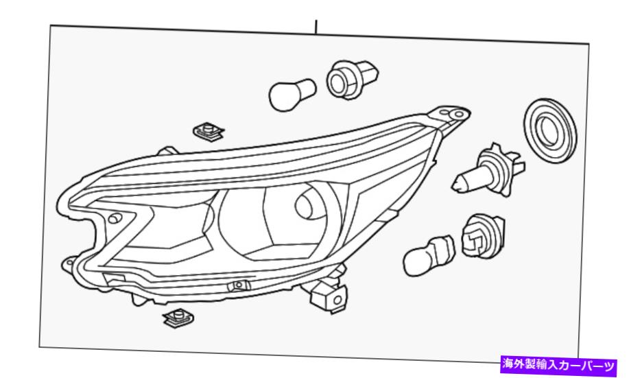 USヘッドライト 純正ホンダヘッドライトアセンブリ左[ドライバ側] 33150-T0A-A01 Genuine Honda Headlight Assembly Left[driver-side] 33150-T0A-A01【並行輸入品】