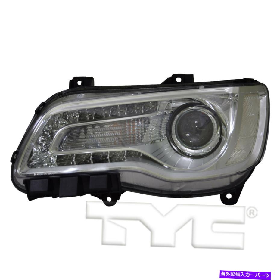 USヘッドライト 2015-2017 Chrysler 300のためのドライバーサイドハロゲンヘッドライトクロム Driver Side Halogen Headlight Chrome For 2015-2017 Chrysler 300【並行輸入品】