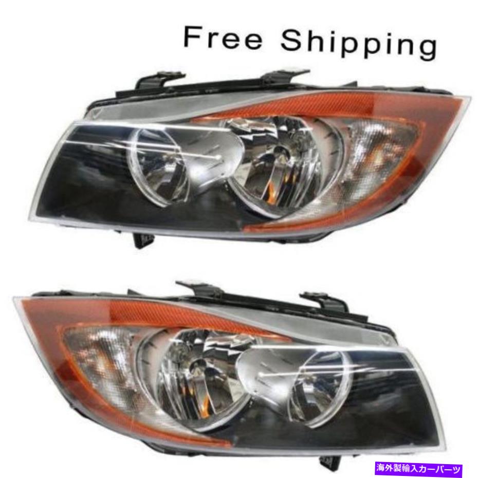 USヘッドライト ハロゲンヘッドランプアセンブリ2 LH＆RHサイドフィットBMW 323I 328I 330I 335I Halogen Head Lamp Assembly Set of 2 LH & RH Side Fits BMW 323i 328i 330i 335i【並行輸入品】