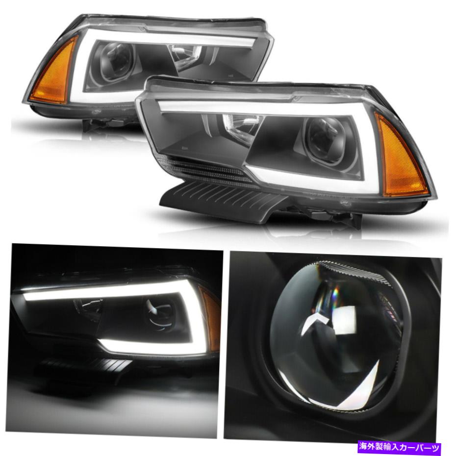 USヘッドライト 11-14のDodge Charger Black /琥珀色の角のためのLED DRLバープロジェクターヘッドライトランプ LED DRL BAR Projector Headlight Lamps for 11-14 Dodge Charger Black/Amber Corner【並行輸入品】｜Us Custom Parts Shop USDM