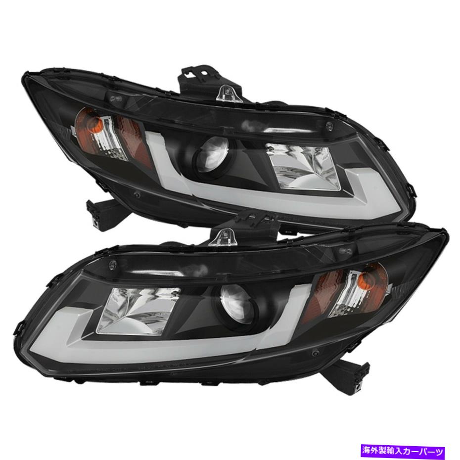 USヘッドライト Spyder Auto 5076519プロジェクターのヘッドライトは12-14シビックにフィットします Spyder Auto 5076519 Projector Headlights Fits 12-14 Civic【並行輸入品】