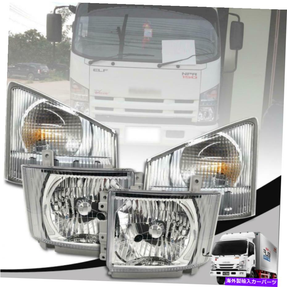 USヘッドライト ヘッドライトランプ信号ライトRH右LHはイスズーNPR NQR 2008-2015トラックのために残っています HEADLIGHT LAMP SIGNAL LIGHT RH RIGHT LH LEFT FOR ISUZU NPR NQR 2008-2015 TRUCK【並行輸入品】