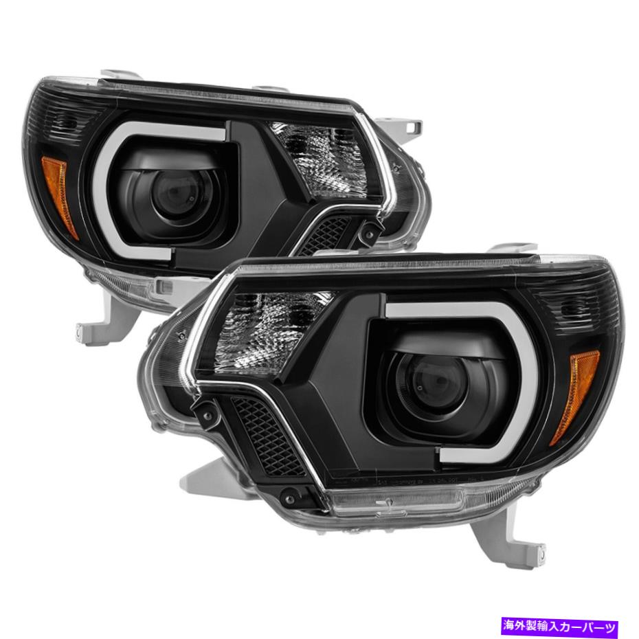 USヘッドライト Spyder Auto 9037542 xTune DRLライトバープロジェクターヘッドライト12~15タコマ Spyder Auto 9037542 XTune DRL Light Bar Projector Headlights Fits 12-15 Tacoma【並行輸入品】