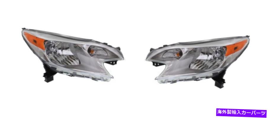USヘッドライト 14-15日産のためのドライバー＆旅客ヘッドライト逆NI2503223、NI2502223 D & Passenger Headlights for 14-15 Nissan Versa Note NI2503223, NI2502223【並行輸入品】