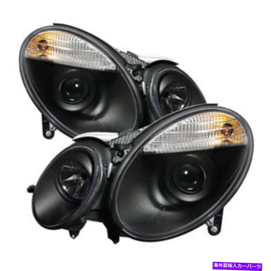 USヘッドライト ベンツ03-06 W211 Eクラスのブラックプロジェクターヘッドライト（ファクトリーHIDモデルのみ） Benz 03-06 W211 E-Class Black Projector Headlights (Factory HID Models Only)【並行輸入品】