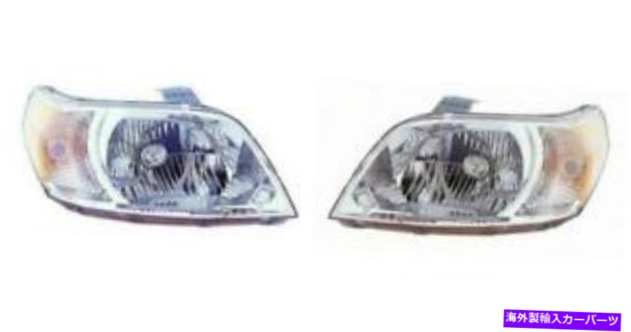 USヘッドライト サイド/ペアフィット2010 - 2011シボレー（Chevy）Aveo 5フロントヘッドライトアセンブリ SIDE/PAIR fits 2010 - 2011 Chevrolet (Chevy) Aveo 5 Front Headlight Assembly【並行輸入品】