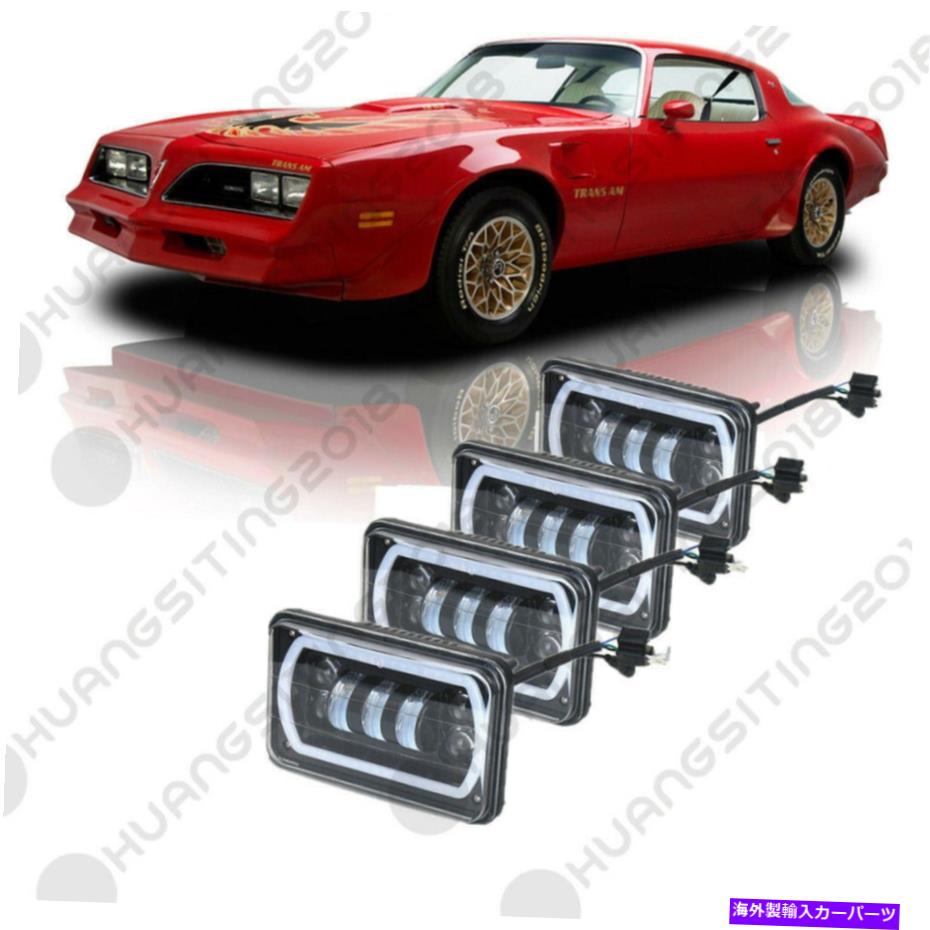USヘッドライト FIT 77-81 Pontiac Firebird Tran LEDヘッドライト4x6 \\\