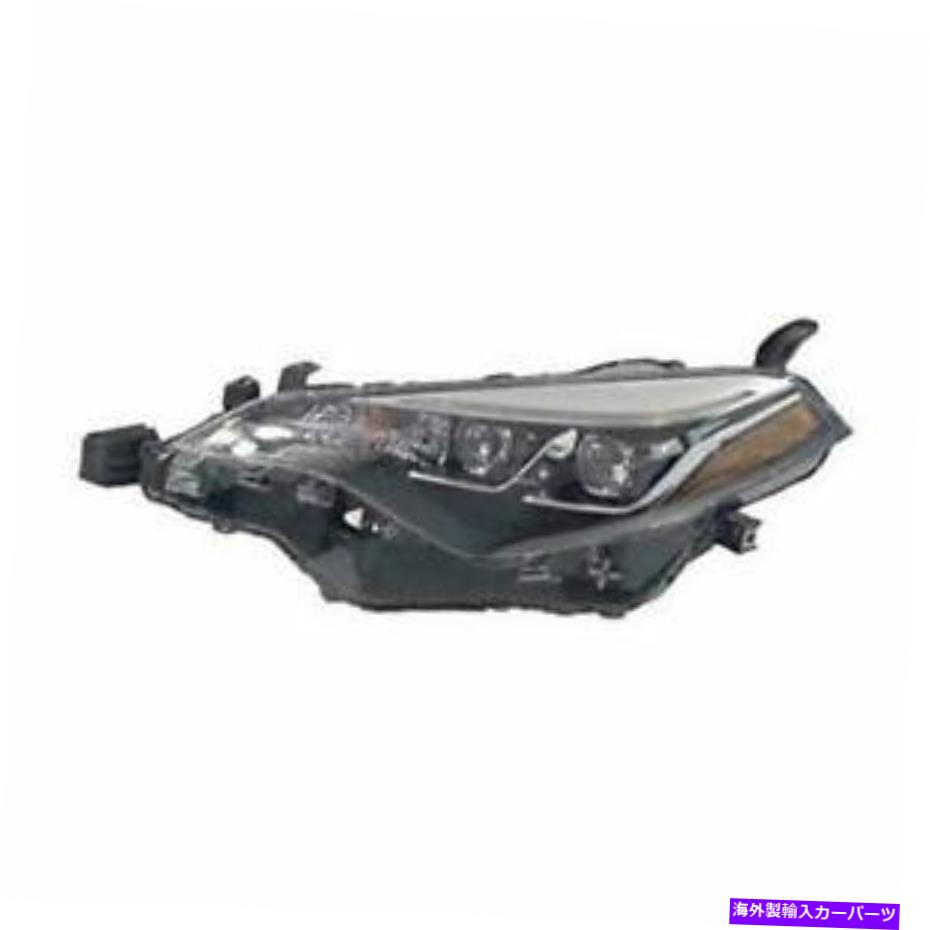 USヘッドライト Corolla SE 2017 2018 Headlight W / Multi LED左の運転手のフィット FITS FOR COROLLA SE 2017 2018 HEADLIGHT W/MULTI LED LEFT DRIVER【並行輸入品】