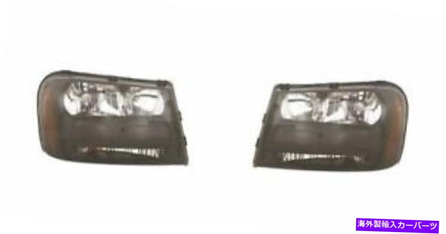 USヘッドライト 2006年から2009年の右右の交換用ヘッドライトペアChevrolet Trailblazer LT Right and Left Replacement Headlight PAIR For 2006-2009 Chevrolet Trailblazer LT【並行輸入品】