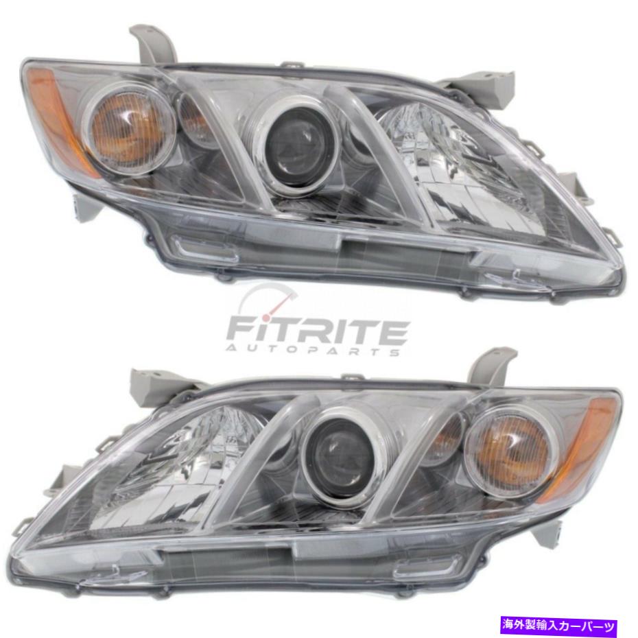 USヘッドライト 2つのヘッドランプアセンブリの新しいセットToyota Camry 2007-09から2502168 TO2503168 NEW SET OF TWO HEAD LAMP ASSEMBLY FITS TOYOTA CAMRY 2007-09 TO2502168 TO2503168【並行輸入品】