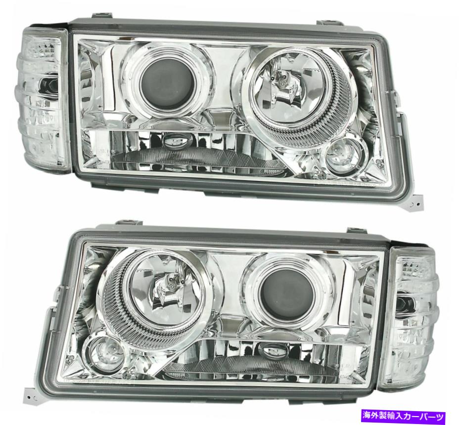 USヘッドライト メルセデス190 190e W201クリスタルクリアプロジェクターヘッドライト1 / 1983-5 / 1993 19010227 MERCEDES 190 190E W201 CRYSTAL CLEAR PROJECTOR HEADLIGHTS 1/1983-5/1993 19010227【並行輸入品】