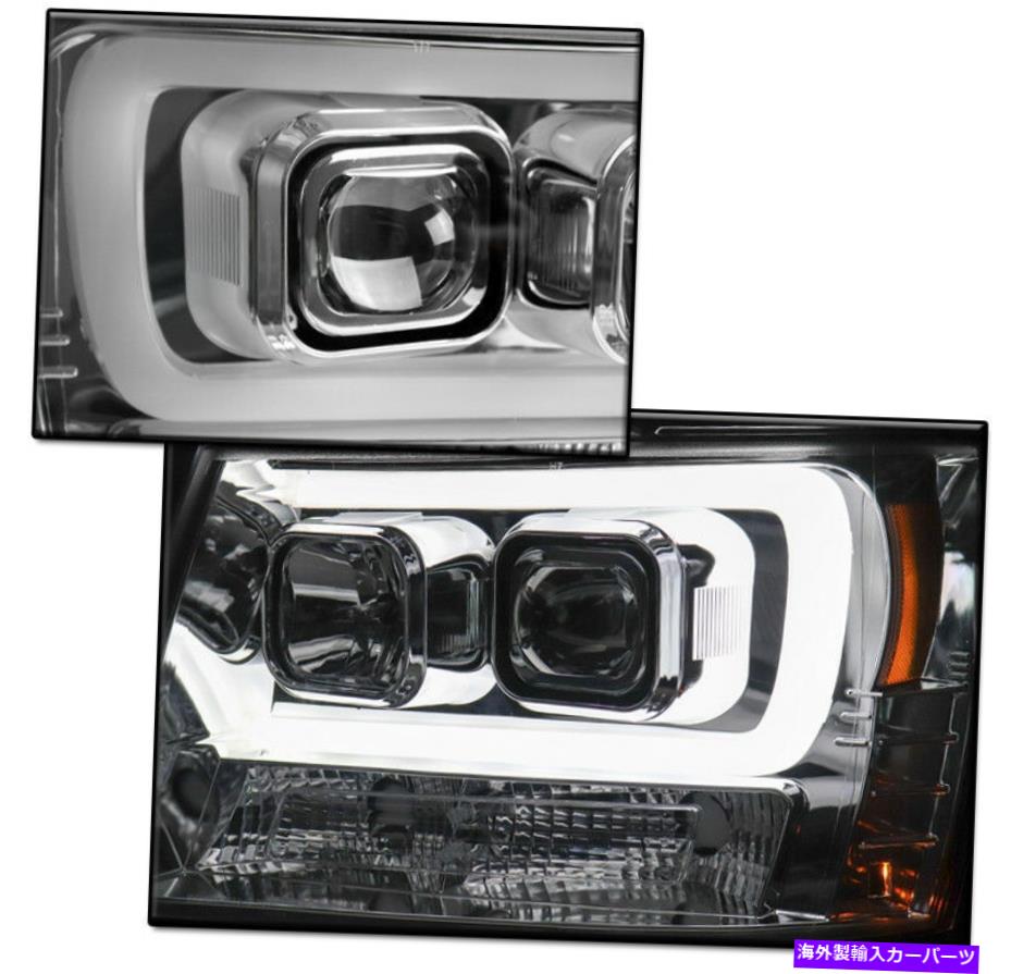 USヘッドライト 2007-2014シボレー郊外タホAvalanche Chrome LEDプロジェクターヘッドライトランプ FOR 2007-2014 CHEVY SUBURBAN TAHOE AVALANCHE CHROME LED PROJECTOR HEADLIGHT LAMP【並行輸入品】
