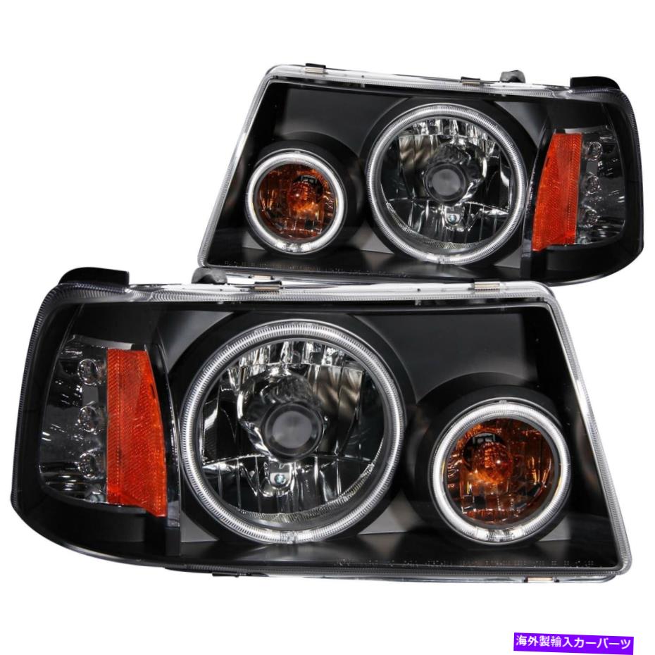 USヘッドライト Anzo USA 111152クリスタルヘッドライトセットW /ハローフィット01-11レンジャー Anzo USA 111152 Crystal Headlight Set w/Halo Fits 01-11 Ranger【並行輸入品】