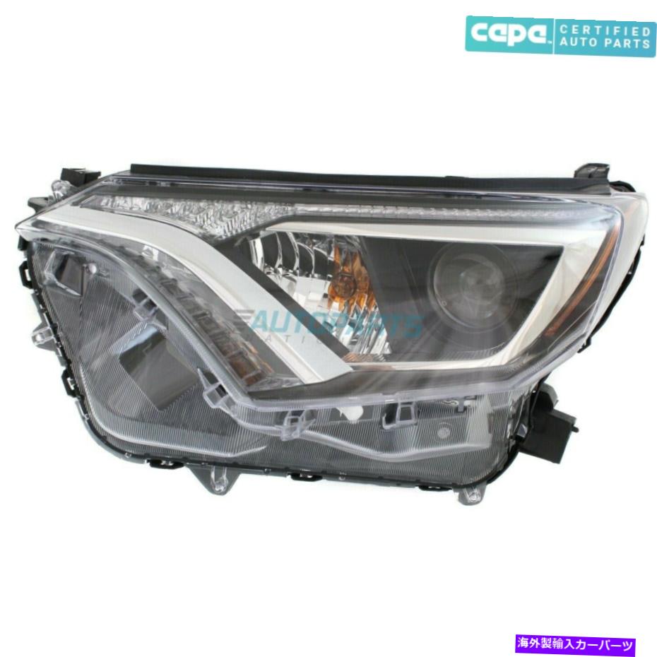 USヘッドライト 新しい左ハロゲンヘッドランプアセンブリ2016-2018トヨタRAV4 TO2502247Cカーパ NEW LEFT HALOGEN HEAD LAMP ASSEMBLY FITS 2016-2018 TOYOTA RAV4 TO2502247C CAPA【並行輸入品】