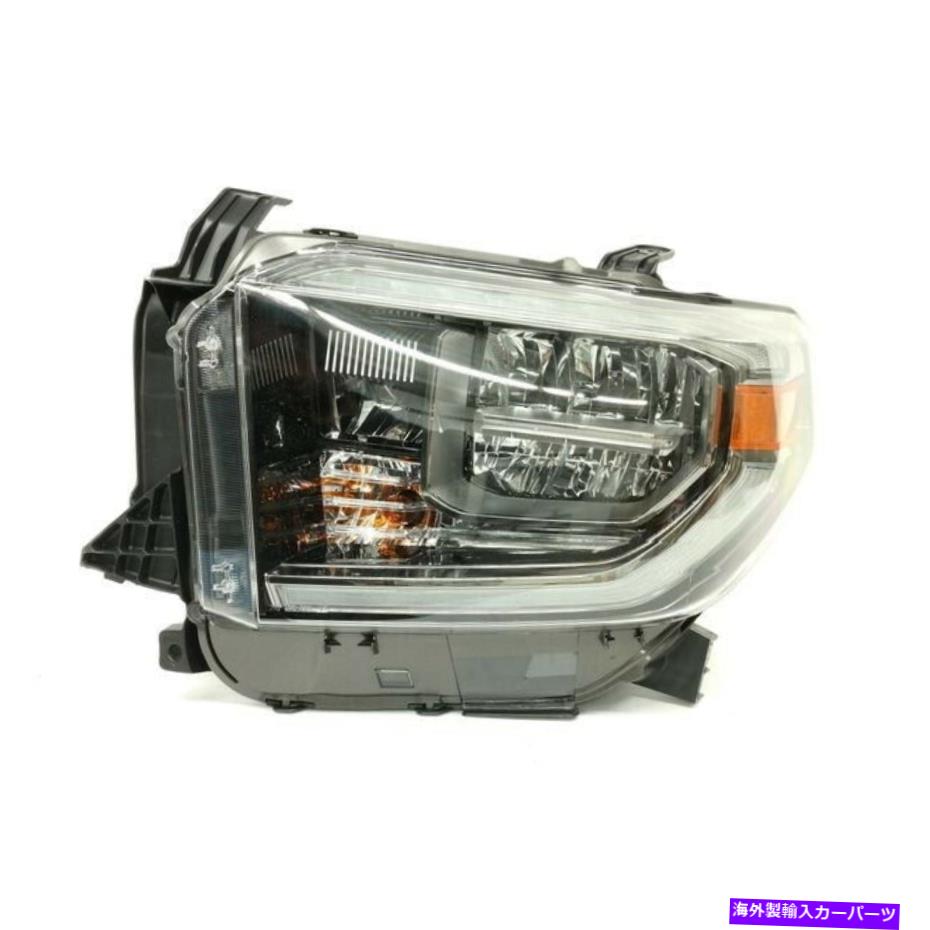 USヘッドライト 新しい運転手側NOSMOKE CHROME LEDヘッドライト2019年2019年トヨタツンドラ New Driver Side NoSmoke Chrome LED Headlight FOR 2018 2019 Toyota Tundra【並行輸入品】