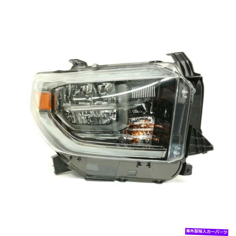 USヘッドライト 2019年2019年のための新しい助手席側Nosmoke Chrome LEDヘッドライト New Passenger Side NoSmoke Chrome LED Headlight FOR 2018 2019 Toyota Tundra【並行輸入品】