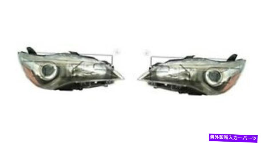 USヘッドライト 2015年トヨタカムリハロゲンヘッドライトドライバー＆旅客LH + RH（ブラック） For 2015 Toyota Camry Halogen Headlight Driver & Passenger LH+RH (Black)【並行輸入品】｜Us Custom Parts Shop USDM
