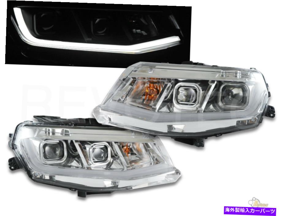 USヘッドライト 16-18シボレーカマロのためのクロム板スタイルLEDバープロジェクターヘッドライト Chrome Plank Style LED Bar Projector Headlights For 16-18 Chevy Camaro【並行輸入品】｜Us Custom Parts Shop USDM