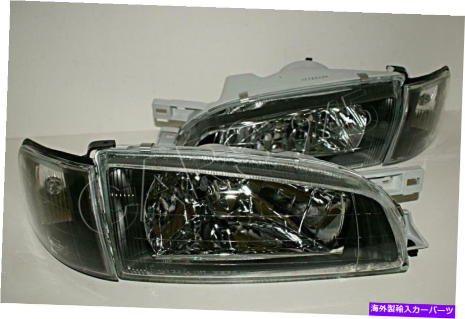 USヘッドライト Subaru Imperza 92-00のためのデポブラックヘッドライトフロントランプペア DEPO Black Headlights Front Lamps Pair For SUBARU Impreza 92-00【並行輸入品】｜Us Custom Parts Shop USDM