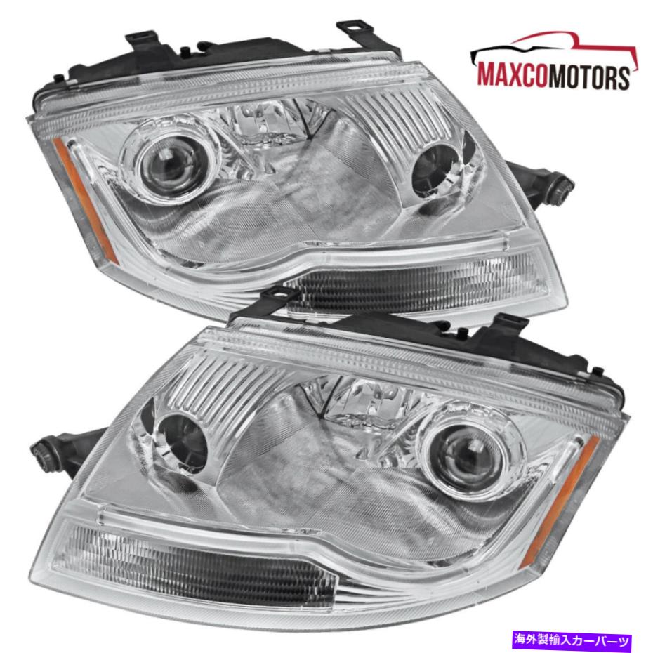 USヘッドライト 1999年から2006年のAudi TTプロジェクターのヘッドライト+内蔵フォグランプ+ LED DRLストリップペア For 1999-2006 Audi TT Projector Headlights+Built-in Fog Lamps+LED DRL Strip Pair【並行輸入品】