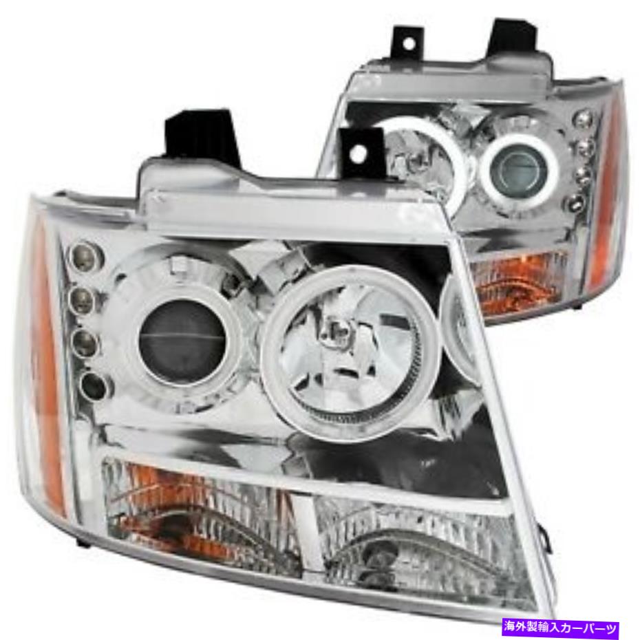 USヘッドライト Anzo USA 1053765クリアハロゲンプロジェクターヘッドライトセットW / Halo Anzo USA 1053765 Clear Halogen Projector Headlight Set w/Halo【並行輸入品】