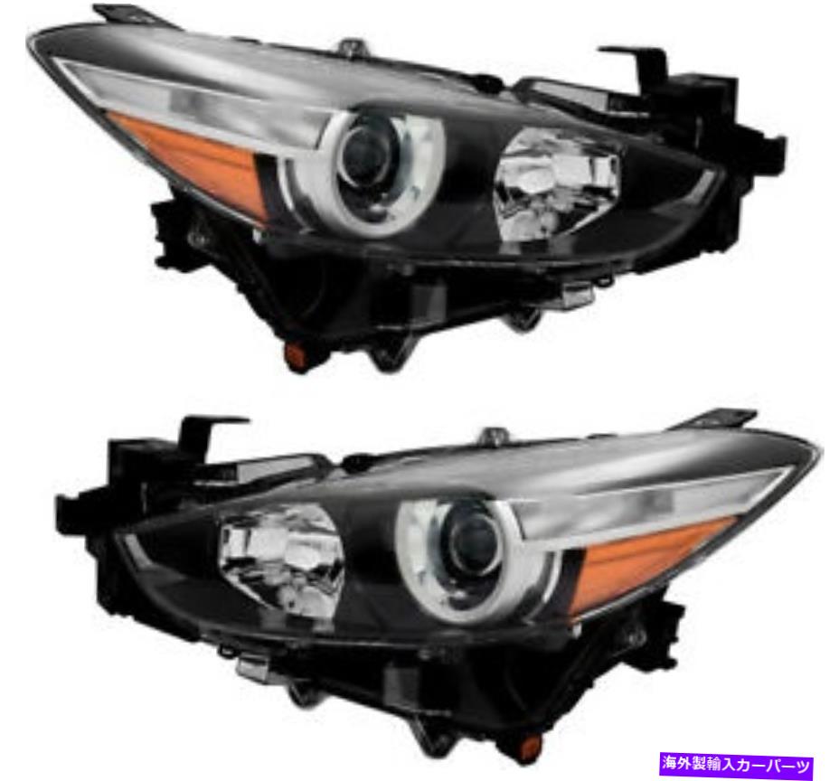 USヘッドライト ハロゲンヘッドライトヘッドライトアセンブリペア2017-2018マツダ3メキシコメキシコ Halogen Headlights Headlight Assembly Pair Set for 2017-2018 Mazda 3 Mexico Made【並行輸入品】｜Us Custom Parts Shop USDM