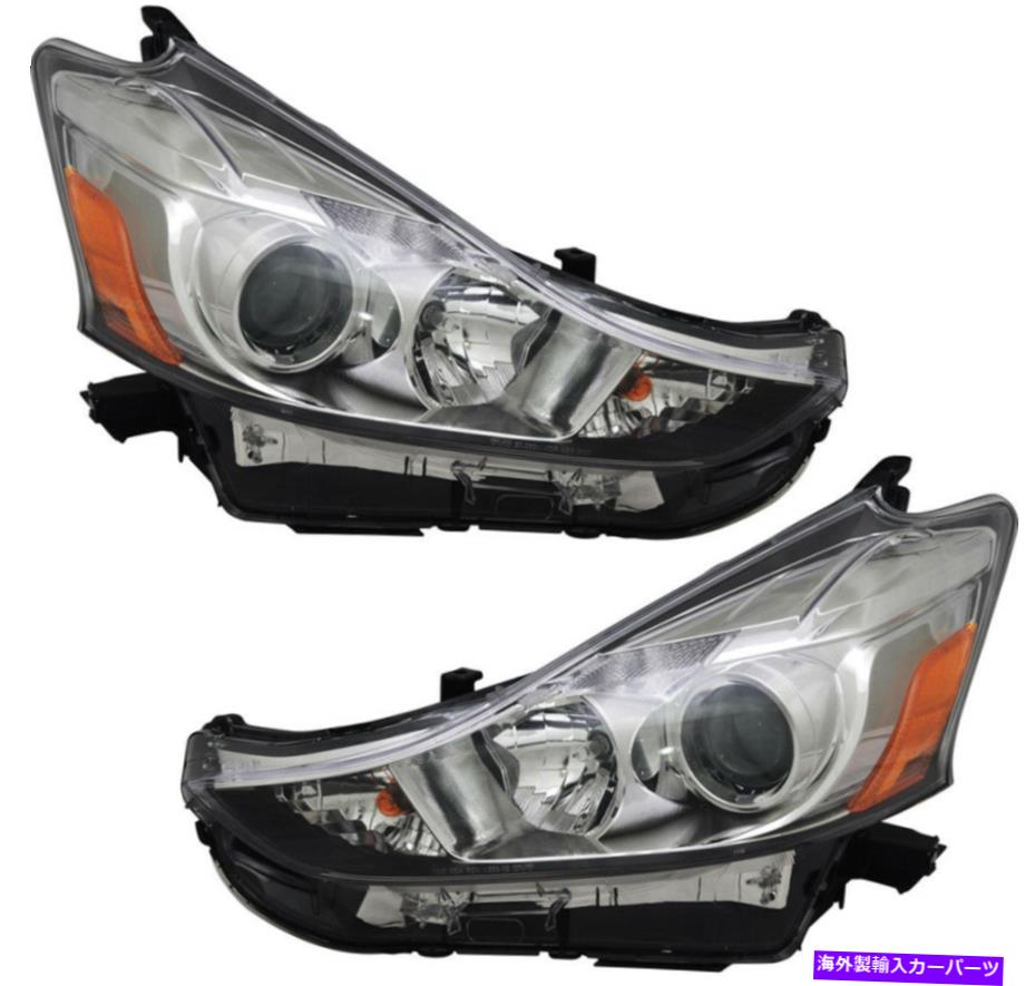 USヘッドライト ハロゲンヘッドライトヘッドランプ新しいペア2015-2017トヨタプリウスv Halogen Headlights Headlamps New Pair Set for 2015-2017 Toyota Prius V【並行輸入品】｜Us Custom Parts Shop USDM