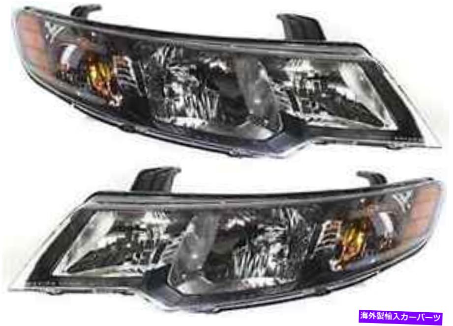 USヘッドライト 10-13 Forte Sedan 11-13 Forte Hatchback Left＆Right Halogen Headlight Assm Fits 10-13 Forte Sedan 11-13 Forte Hatchback Left & Right Halogen Headlight Assm【並行輸入品】