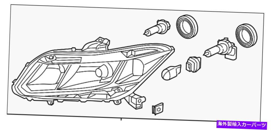 USヘッドライト 本物のホンダヘッドライトアセンブリR 33100-TR0-A01 Genuine Honda Headlight Assembly R 33100-TR0-A01【並行輸入品】