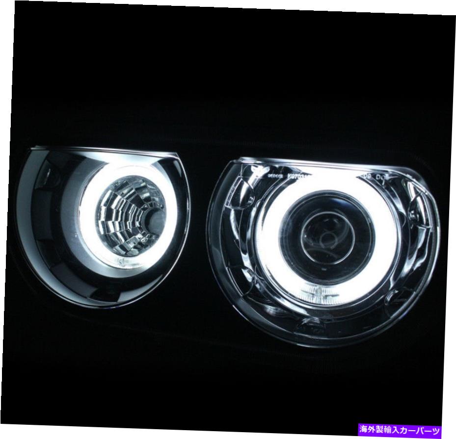 USヘッドライト 08-14 Dodge Challenger Dual CCFL Haloブラックプロジェクターヘッドライト+ 10K HIDキット FOR 08-14 DODGE CHALLENGER DUAL CCFL HALO BLACK PROJECTOR HEADLIGHT +10K HID KIT【並行輸入品】