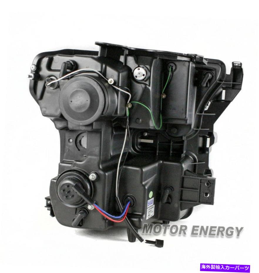 USヘッドライト 15-17フォードF-150 DRL LEDチューブプロジェクターヘッドライトランプブラック左+右セット FOR 15-17 FORD F-150 DRL LED TUBE PROJECTOR HEADLIGHT LAMP BLACK LEFT+RIGHT SET【並行輸入品】
