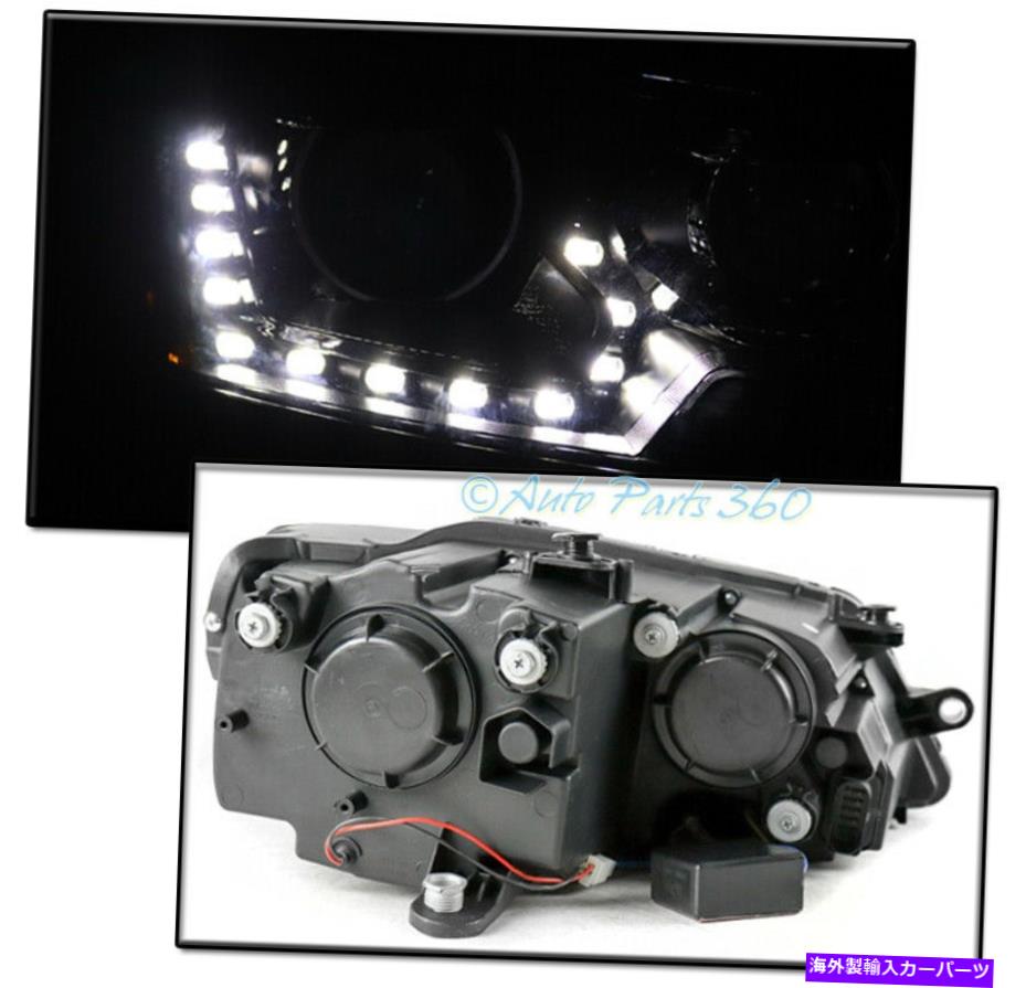 USヘッドライト 11-17 VW Jetta Sedan LEDブラックプロジェクターヘッドライトヘッドランプW / Blue DRLキット FOR 11-17 VW JETTA SEDAN LED BLACK PROJECTOR HEADLIGHTS HEADLAMPS W/BLUE DRL KIT【並行輸入品】