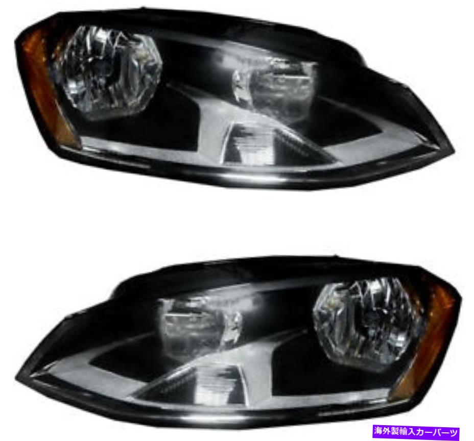 USヘッドライト ヘッドライトヘッドライトアセンブリ（W /電球）新しいペア15~17フォルクスワーゲンゴルフ Headlights Headlight Assembly (w/Bulb) NEW Pair Set for 15-17 Volkswagen Golf【並行輸入品】