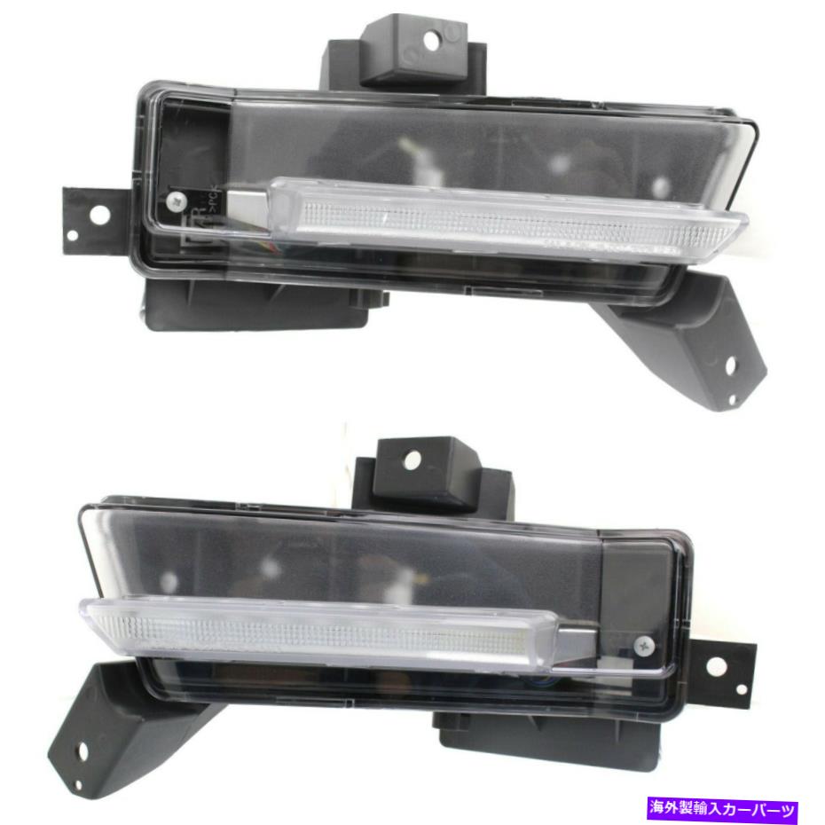 USヘッドライト 2016-2017の駆動ライトChevrolet Camaro SSセット2 LHとRHのセット Driving Light For 2016-2017 Chevrolet Camaro SS Set of 2 LH and RH【並行輸入品】