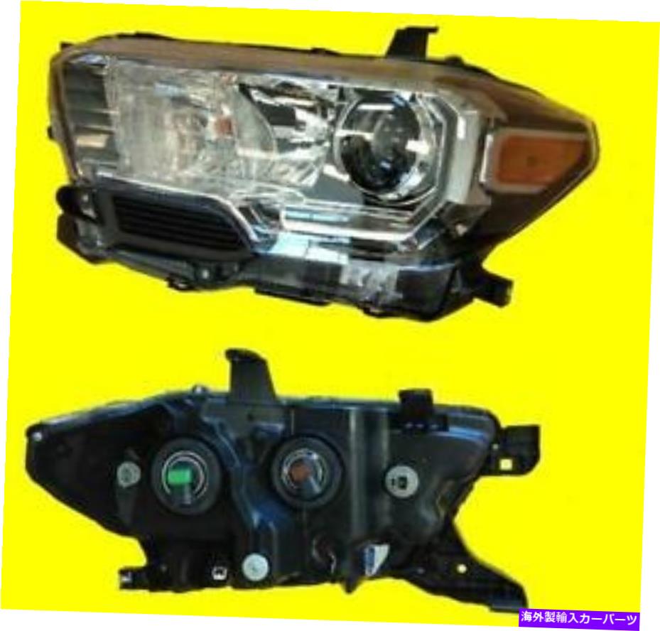 USヘッドライト トヨタタコマのための左黒ハロゲンヘッドライト2016-2020 8115004270から2502244 Left BLACK HALOGEN HEAD LIGHT for TOYOTA TACOMA 2016-2020 | 8115004270 TO2502244【並行輸入品】｜Us Custom Parts Shop USDM 63,575円