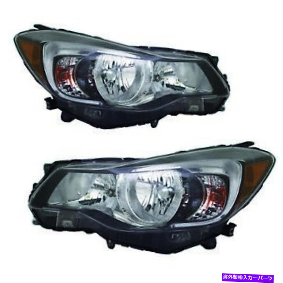 USヘッドライト ヘッドライトハロゲンブラックハウジングカーバ左右ペア15~16インプレッサ Headlights Halogen Black Housing CAPA Left Right Pair Fits 15-16 Impreza【並行輸入品】|Us Custom Parts Shop USDM