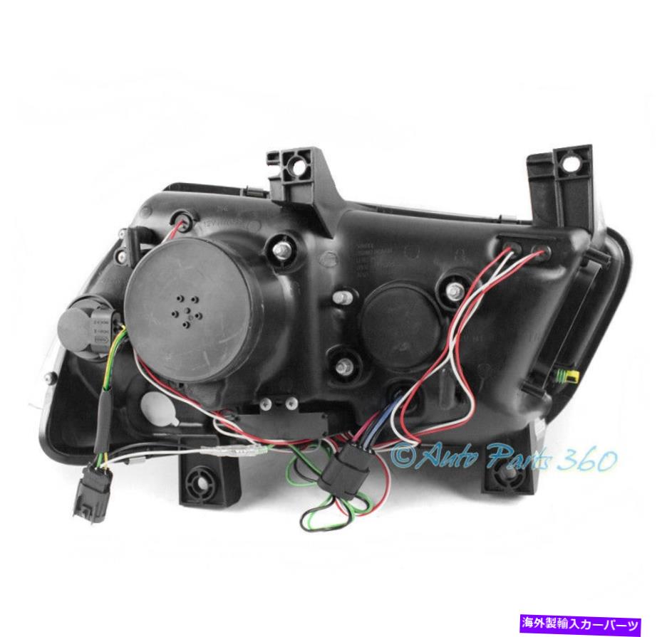 USヘッドライト 11-14充電器（HIDモデル）LEDプロジェクターヘッドライトランプブラックW / BLUE DRL FOR 11-14 CHARGER (HID MODEL) LED PROJECTOR HEADLIGHTS LAMPS BLACK W/BLUE DRL【並行輸入品】