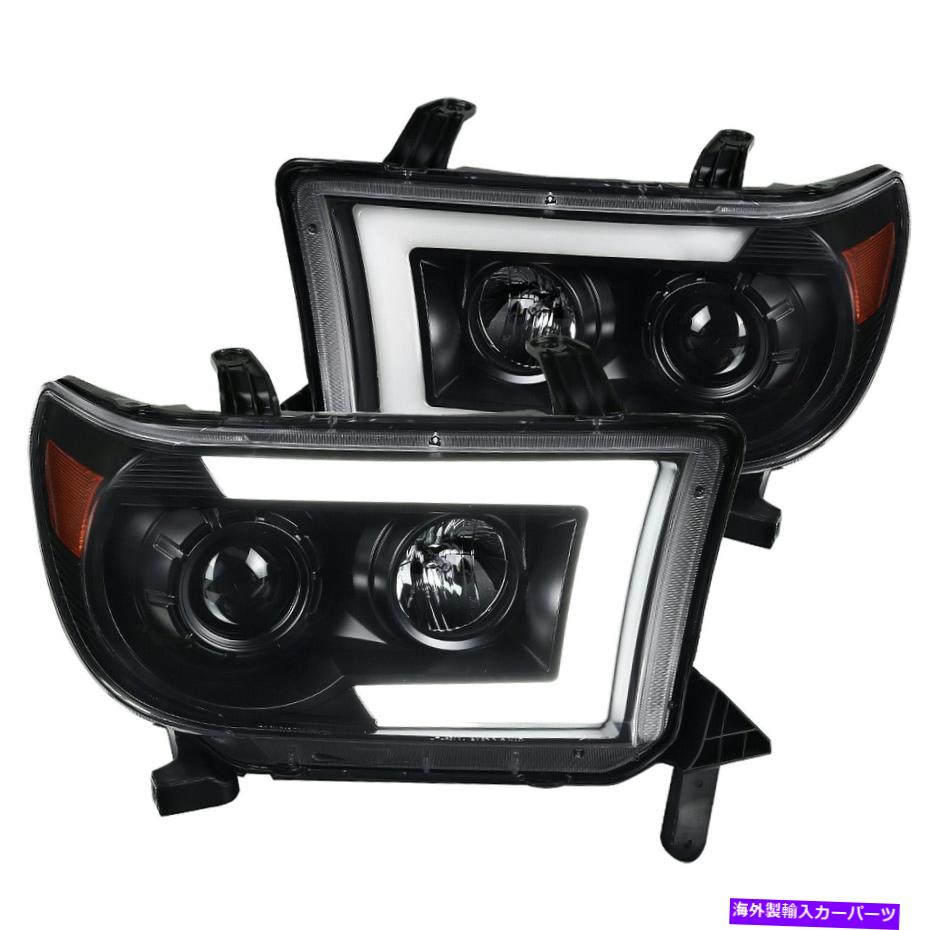 USヘッドライト 07-13トヨタツンドラセコイアブラックLEDシーケンシャルプロジェクターヘッドライト信号 For 07-13 Toyota Tundra Sequoia Black LED Sequential Projector Headlights Signal【並行輸入品】|Us Custom Parts Shop USDM