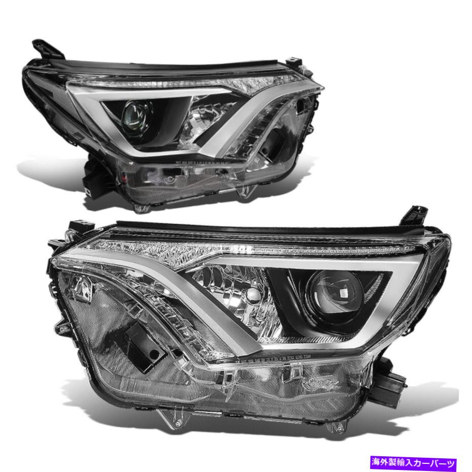 USヘッドライト フィット16-18トヨタRAV4 OEスタイルクロームハウジングクリアコーナープロジェクターヘッドライト Fit 16-18 Toyota Rav4 OE Style Chrome Housing Clear Corner Projector Headlight【並行輸入品】 65,163円