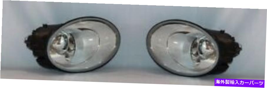 USヘッドライト 2006-2010 Volkswagenカブトムシの左右のハロゲンヘッドライトペア Right and Left Side Halogen Headlight PAIR For 2006-2010 Volkswagen Beetle【並行輸入品】