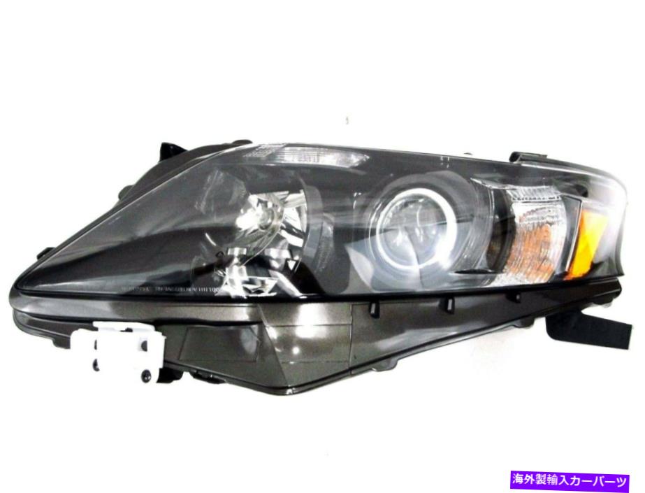 USヘッドライト ドライバーサイド左LHヘッドランプアセンブリハロゲンブラックベゼルフィット2012レクサスRX350 Driver Side Left LH Headlamp Assembly Halogen Black Bezel fits 2012 Lexus RX350【並行輸入品】