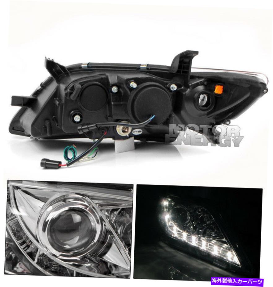 USヘッドライト 07-09トヨタカムリーLEDクロムプロジェクターヘッドライトW / DRL + 6000K HID CELE SE XLE 07-09 TOYOTA CAMRY LED CHROME PROJECTOR HEAD LIGHTS W/DRL+6000K HID CE LE SE XLE【並行輸入品】｜Us Custom Parts Shop USDM