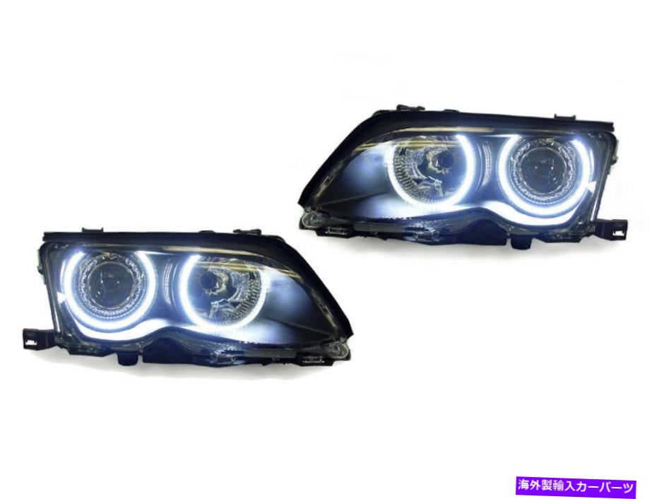 USヘッドライト UHP LED Angel Eye Projectorヘッドライト02-03 BMW E46 3シリーズクーペ/カブリオ UHP LED Angel Eye Projector Headlight For 02-03 BMW E46 3 Series Coupe / Cabrio【並行輸入品】